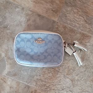 Gently Used COACH CA732 Mini Jamie Camera Bag Signature Denim Chambray & Leather